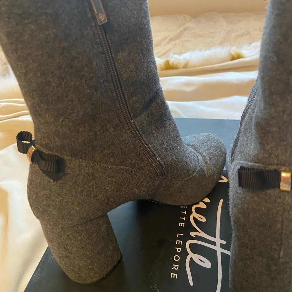 Anthropologie Nanette Lepore Linette gray boots from Anthro. Size 8.5